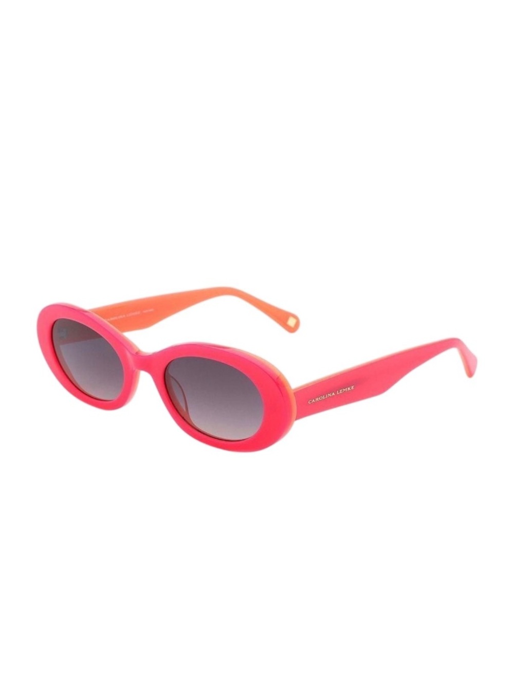 NEW Carolina Lemke Pink Orange Tulip Retro 60s 70s Style Sunglasses Statement